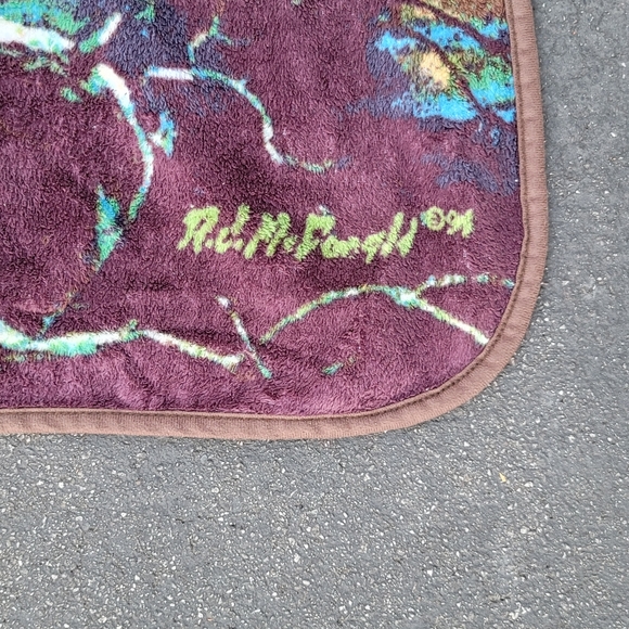 Vtg 1994 Geese Fleece Blanket - Picture 3 of 3